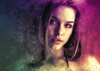 celebrity with purple eyes