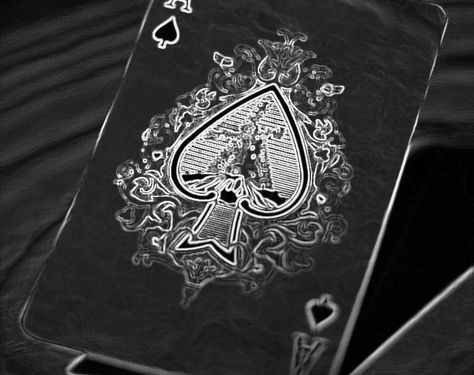 Ace of Spades Playing Card